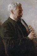 Thomas Eakins The Oboe player Spain oil painting artist